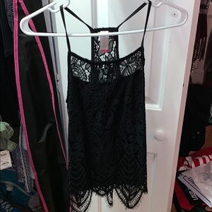 Super Cute NOBO Black Lace Tank MEDIUM
